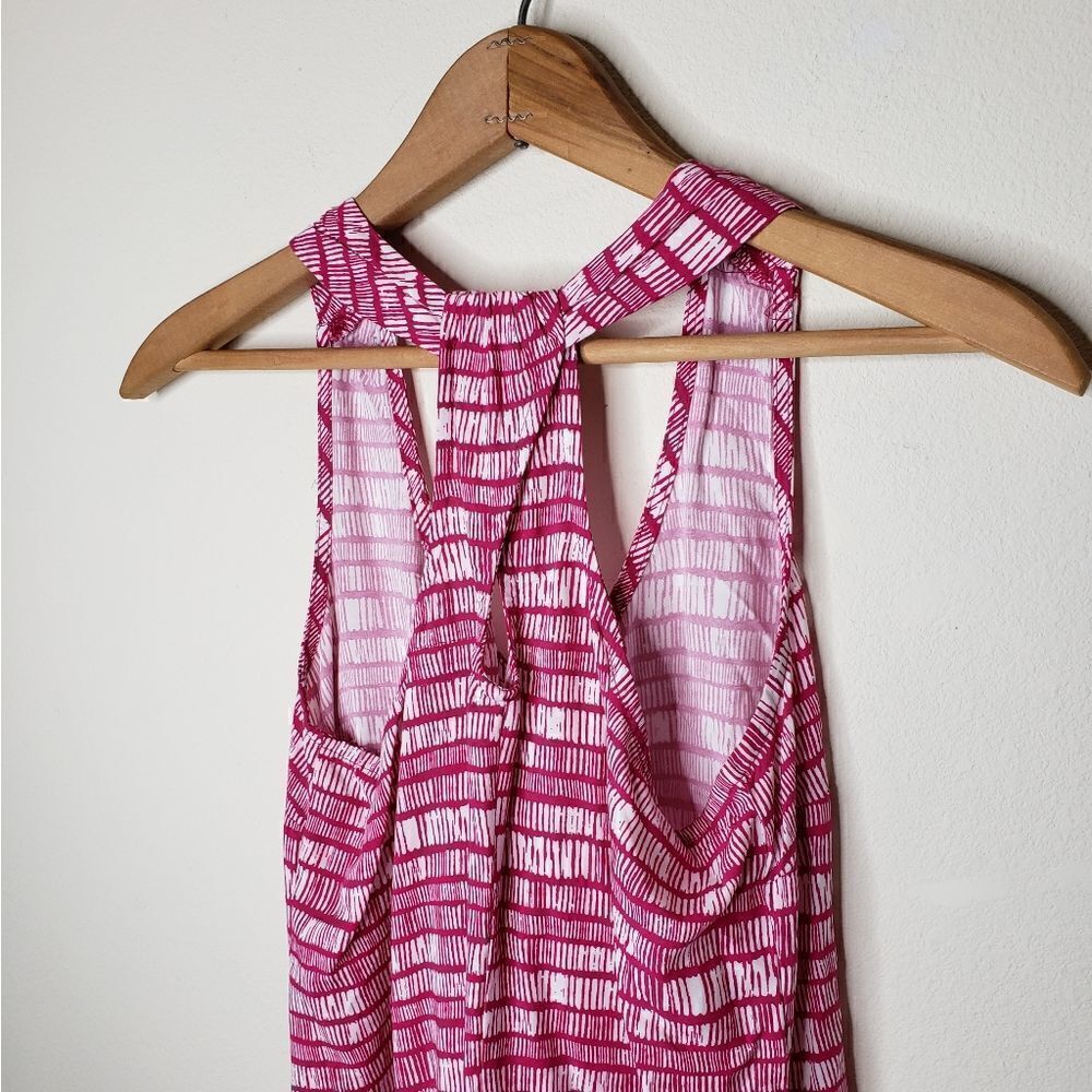 Old Navy Patterned Racerback Shift Dress In Pink & White - Picture 3 of 7
